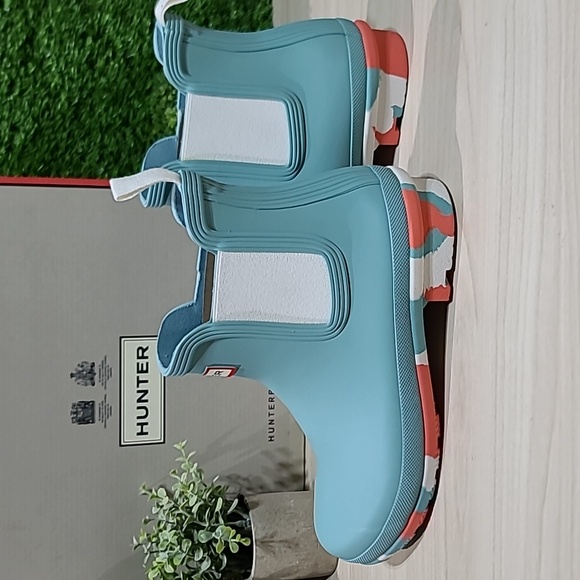 Hunter Women's Original Chelsea Color Splash Boot - Birdseye blue, US 8 NEW - Picture 4 of 11